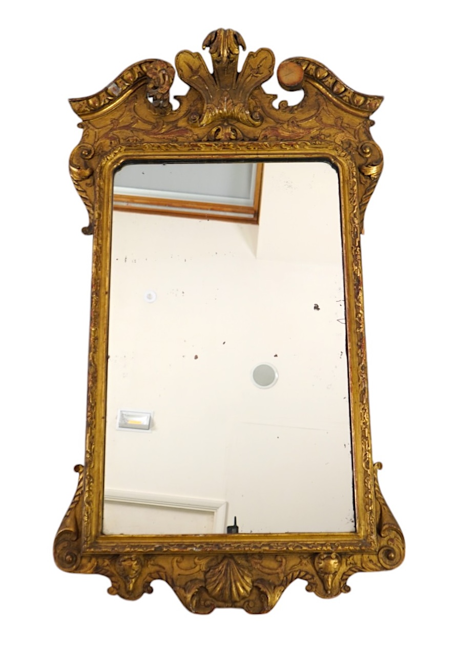 A George III style giltwood wall mirror